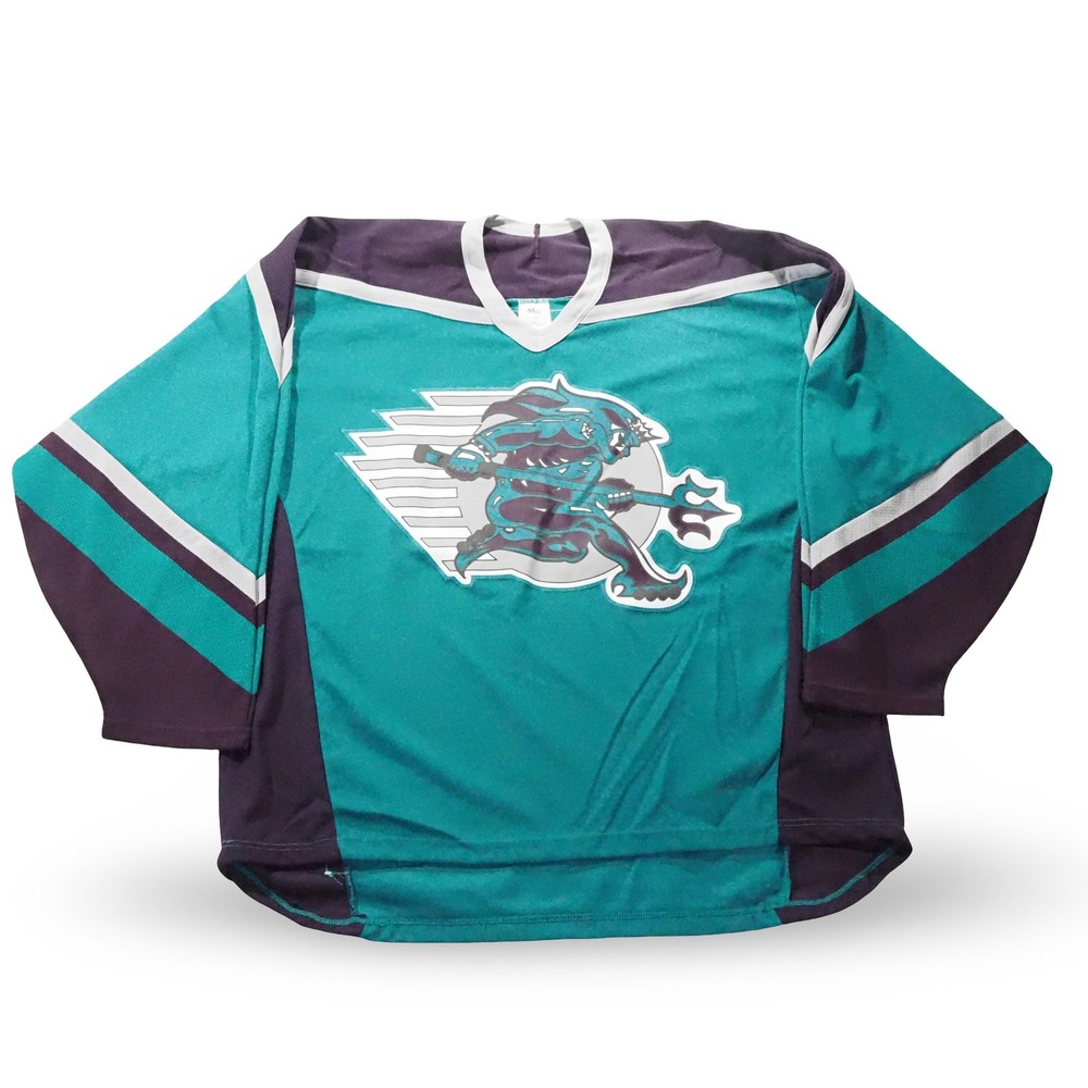 CCM Roller Hockey Jersey Men XL Teal Tampa Bay Tritons‎ Vintage 1994 Messier